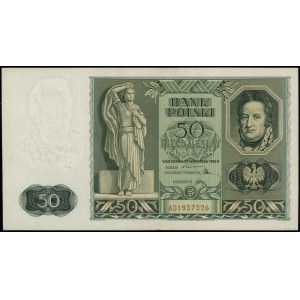 50 złotych, 11.11.1936; Jan Henryk Dąbrowski; seria AD,...