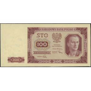 Próba kolorystyczna banknotu 100 złotych, 1.07.1948; be...