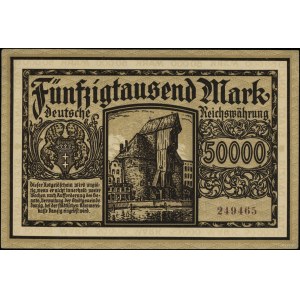 50,000 mark, 20.03.1923; numbering 249465; Jablonski 3....