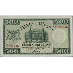 500 guldenów, 10.02.1924; seria E, numeracja 024546; Ja...