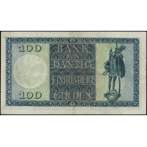 100 guldenów, 1.08.1931; seria D/A, numeracja 228317; J...