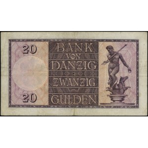 20 guldenów, 2.01.1932; seria C/A, numeracja 638023; Ja...