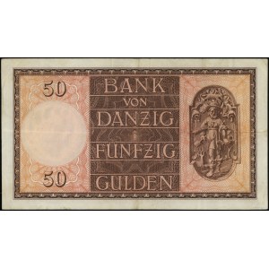 50 guldenów, 5.02.1937; seria H, numeracja 148847; Jabł...