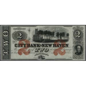 Blanko $2 Note, datiert 1.07.1865, New Have...