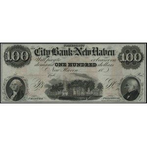 Blankiet banknotu 100 dolarów, 18... (lata 60. XIX wiek...