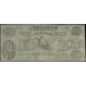 10 dolarów, 15.10.1862, Richmond; seria D, numeracja 73...