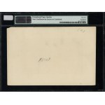 Test bill of 20 Units, (circa 1920); with portrait of Jerzeg...