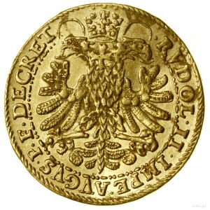 2 Dukaten, 1584, Salzburg; Av: Halbfigur des heiligen Rupert in...