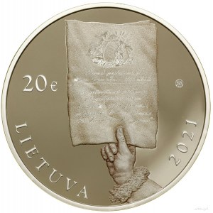 20 euro, 2021, Wilno; 230. rocznica uchwalenia Konstytu...