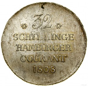 32 Schillinge, 1808 HSK, Hamburg; AKS 12, Gaedechens 655;...
