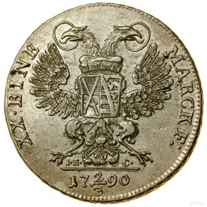 Gulden (2/3 talara), 1790 IEC, Drezno; Buck 173, Kahnt ...