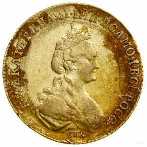 5 Rubel (halb-imperial), 1781 СПБ, St. Petersburg; Av: Popier...