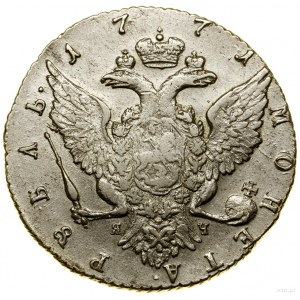 Ruble, 1771 СПБ ЯЧ, St. Petersburg; on the sleeve cut-off lite....