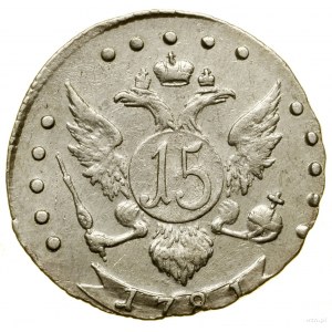 15 kopiejek, 1781 СПБ, Petersburg; Bitkin 433, Diakov 4...