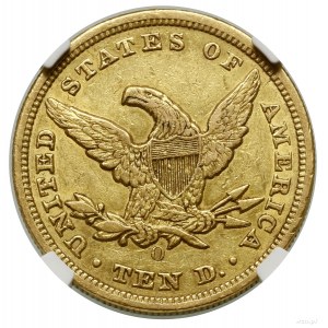 10 dolarów, 1856 O, Nowy Orlean; typ Liberty Head, bez ...