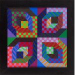 Victor Vasarely (1906 Pécs - 1997 Paris), FIRAXO, 1977.