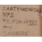 Zofia Artymowska (1923 Kraków - 2000 Warszawa), Samarra z cyklu Poliformy XXVI, 1972