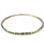 [RYT] Silver bracelet, sample 800, signed RYT and 8, weight 10.5g, diameter about 65mm [5].