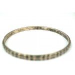 [RYT] Silver bracelet, sample 800, signed RYT and 1, weight 14g, diameter about 63mm [6].