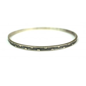 [RYT] Silver bracelet, sample 800, signed RYT, weight 9.7g., diameter approx.67mm [11].