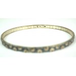 [RYT] Silver bracelet, sample 800, signed RYT and T2, weight 13g, diameter about 70mm [12].