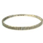 [RYT] Silver bracelet, sample 800, signed RYT and O, weight 12.5g, diameter approx. 67mm [13].
