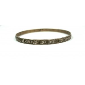 [RYT] Silver bracelet, sample 800, signed RYT 4 and KS (?), weight 10.5g, diameter approx. 65mm [20].