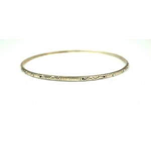 [RYT] Silver bracelet, sample 800, signed RYT and D, weight 5.3g, diameter about 67mm [23].