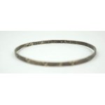Silver bracelet, sample 800, goldsmith MK, weight 6.5g, diameter about 65mm [28].