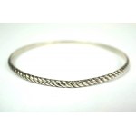 Silver bracelet, weight 8.4g, diameter about 65mm [35].