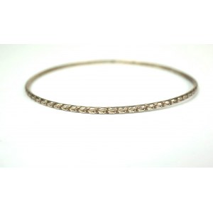 Silver bracelet, sample 916, signed at, weight 6.2g, diameter about 70mm [37].