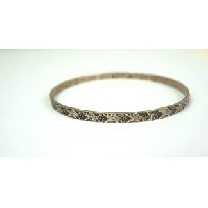 [RYTOS] Silver bracelet, sample 800, signed J, weight 11.2g, diameter approx. 67mm [39].