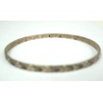 [RYTOS] Silver bracelet, sample 800, signed J, weight 11.2g, diameter approx. 67mm [39].