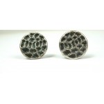 Cufflinks, silver, sample 800, signature of the goldsmith KK, weight 7.6g, diameter approx. 23mm [45].