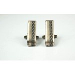 Cufflinks, silver, sample 800, BEAUTIFUL, signed ZR, weight 12.2g, size approx. 25 x 8mm [52].
