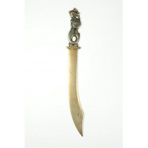 SYRENKA letter knife, silver, sample 800, weight 13.4g, size approx. 155 x 17mm [62].