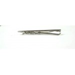 Tie pin with zirconia, silver, sample 925, weight 6.4g [64].