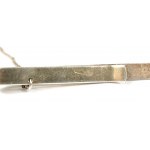 Spinka do krawata z łańcuszkiem, srebro, próba 925, sygnowane AKORI, waga 6,1g [67]