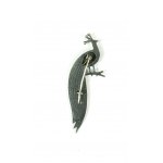 Peacock-shaped brooch, silver, signed, weight 5.3g [74].