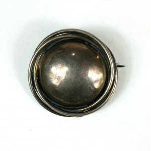Brooch , silver, sample 925, weight 11.9g, diameter about 35mm [84].