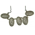 Necklace with pendants, silver, sample 925, weight 20.4g [114].