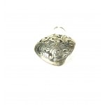 Heart-shaped pendant, silver, weight 2.8g, size approx. 20 x 20mm [141].