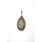 Pendant with the Virgin Mary, silver, sample 800, weight3,9g. Size approx. 15x25mm [149].