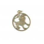 Pendant with lion, silver, 925 sample, weight 2.3g, diameter about 20mm [154].