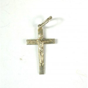 Pendant CROSS, silver, sample 925, weight 0.8g, size approx. 13x21mm [159].