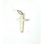 Pendant CROSS, silver, sample 925, weight 0.8g, size approx. 13x21mm [159].