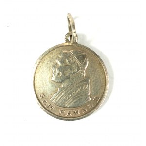 JAN PAWEŁ II pendant, silver, sample 925, weight 2g, diameter approx. 18mm [168].