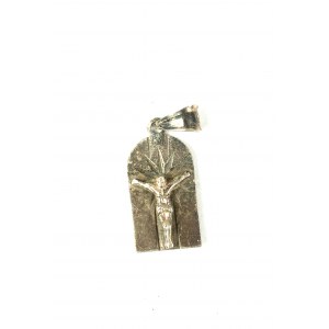 UKRZYŻOWY CHRISTUS pendant, silver, sample 925, signed JM size approx. 12x20mm [177].