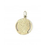 Pendant Mother of God, silver, 925 sample, weight 2.6g, diameter about 19mm [185].