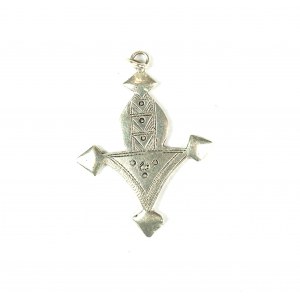 Author's pendant, mountain motif (?), silver, weight 5.2g, size approx. 35x40mm [186].